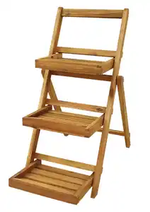 Klappbare Blumentreppe , Akazienholz , ca. 65 x 40 x 80 cm  - Braun