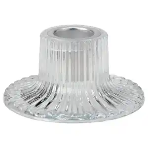 FINSMAK Kerzenständer, Klarglas, 4 cm