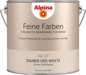 Alpina Feine Farben Wandfarbe No. 07 Zauber der Wüste - zartes sandbeige 2,5 L