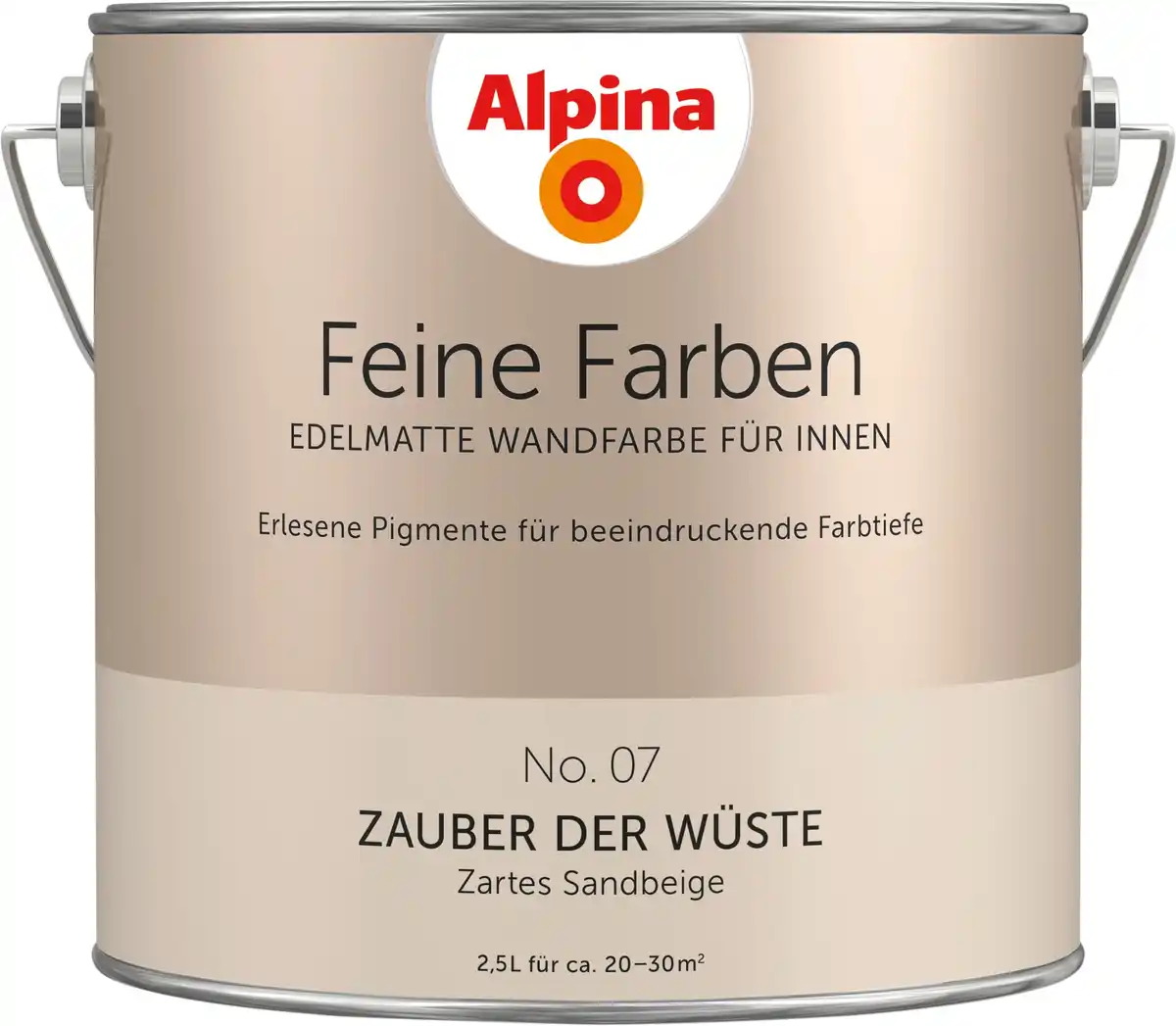 Bild 1 von Alpina Feine Farben Wandfarbe No. 07 Zauber der Wüste - zartes sandbeige 2,5 L