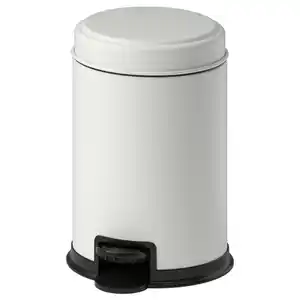 PÄRLSLINKE Abfalleimer, weiß, 3 l