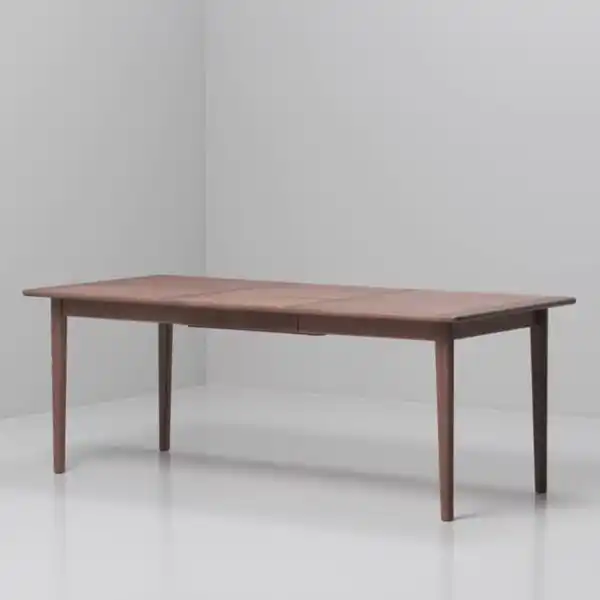 Bild 2 von SKANSNÄS / LILLÅNÄS Tisch und 4 Stühle, braun Buche/verchromt Gunnared dunkelgrau, 150/205 cm