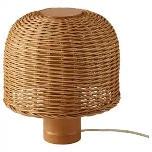 VATERBOM Tischleuchte, Bambus/Rattan, 27 cm