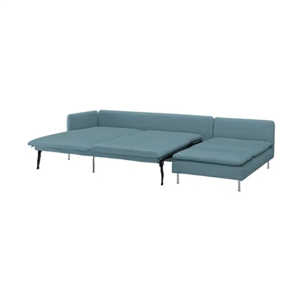 Bild 1 von SÖDERHAMN 4er-Bettsofa, mit Récamiere ohne Abschluss/Fridtuna dunkel graublau