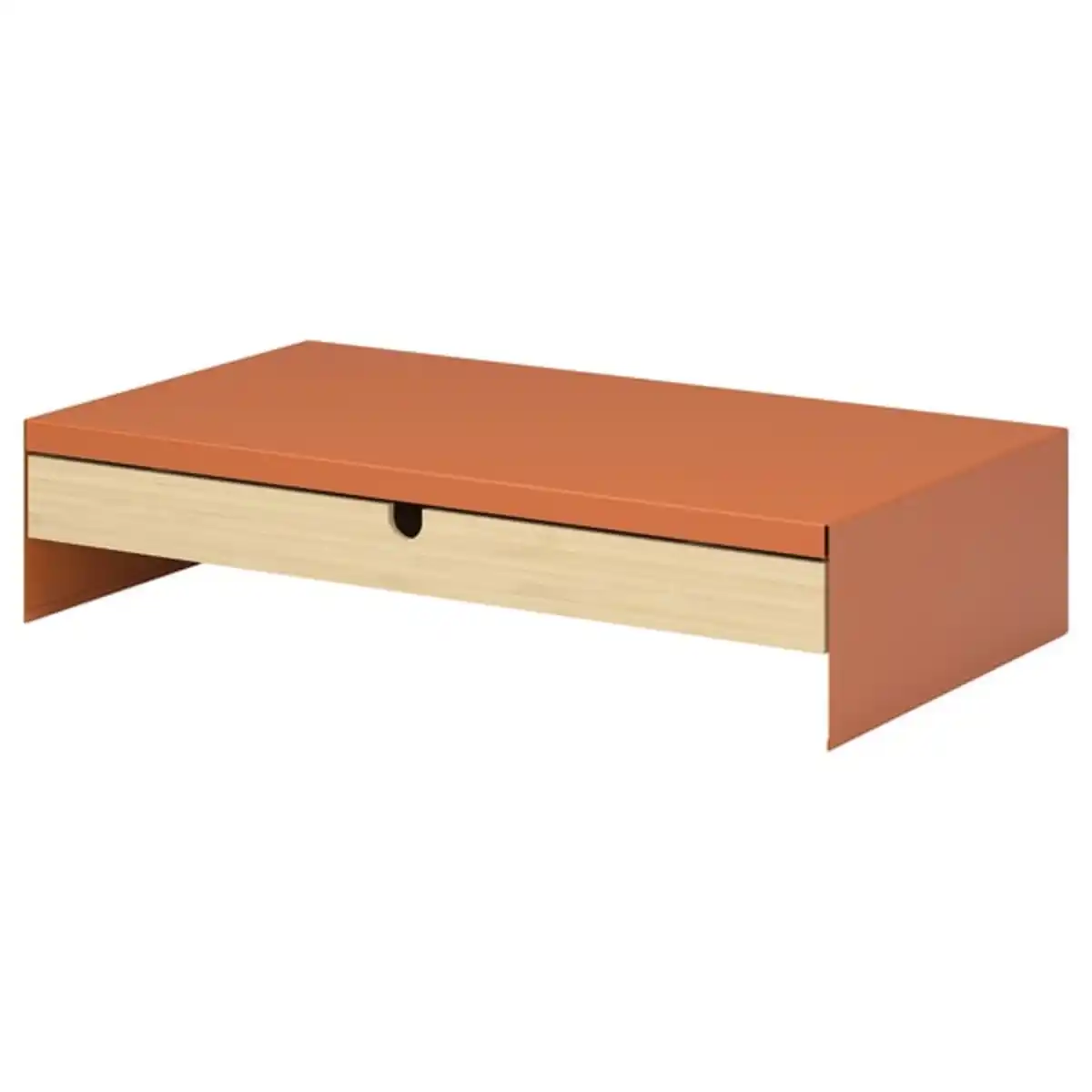 Bild 1 von ELLOVEN Monitorerhöhung mit Schublade, leuchtend orange