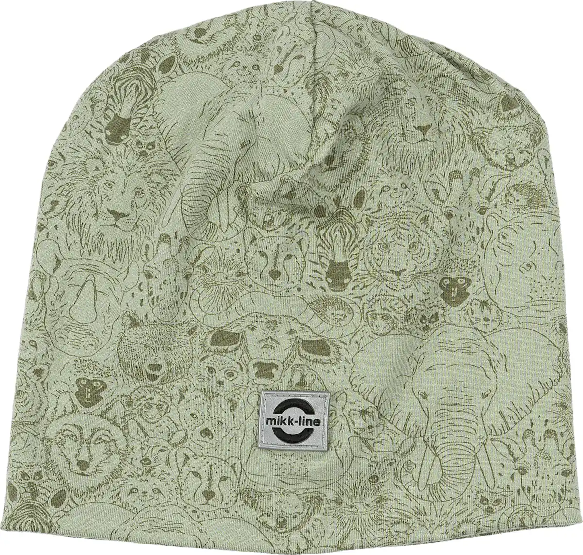 Bild 1 von Mikk-Line Mütze mit Tier-Muster, grün, Gr. 86/92, 1 St