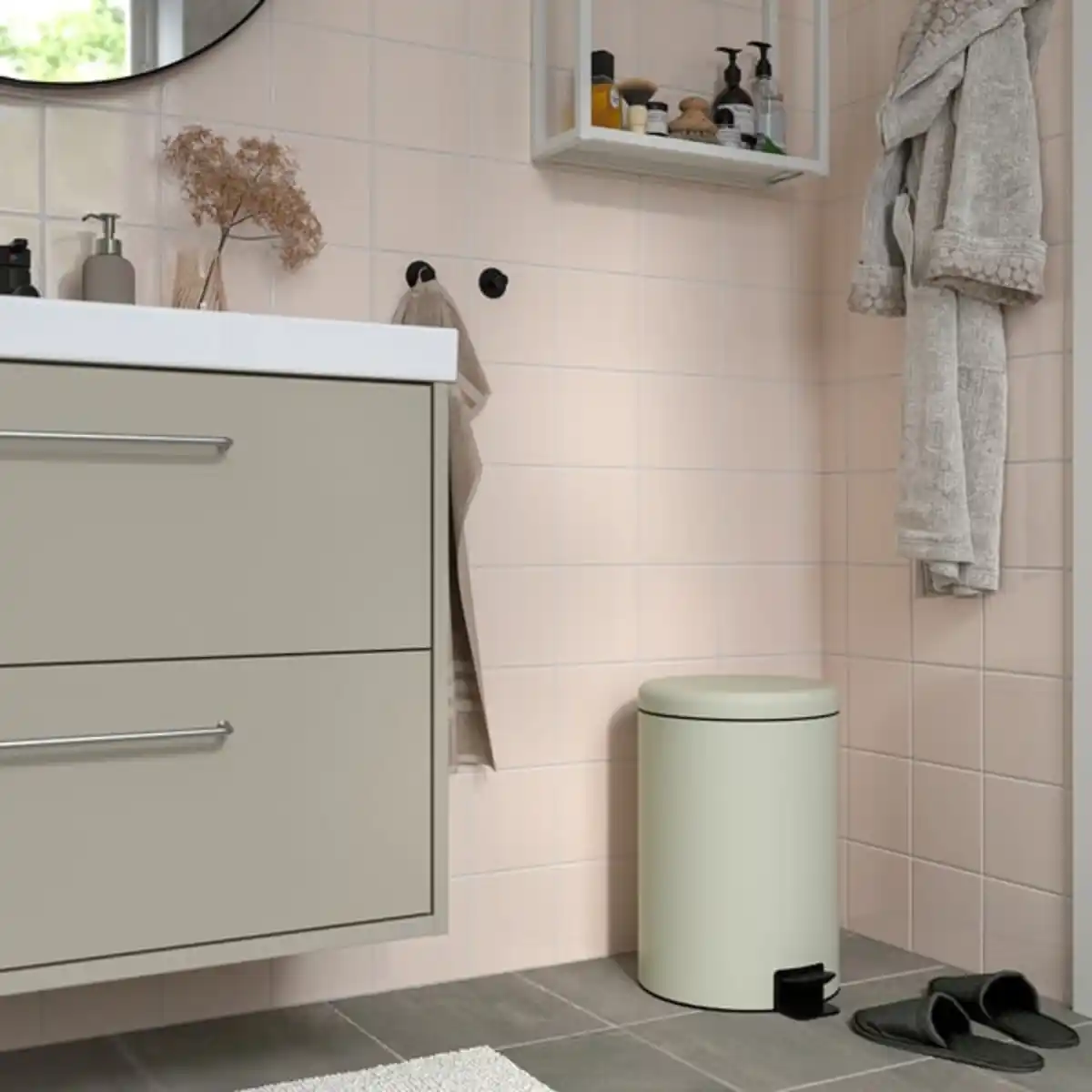 Bild 4 von STENTRAPPA Treteimer, helles Graubeige, 18 l