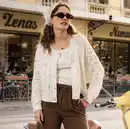 Bild 1 von Damen-Strickjacke mit Ajour-Design