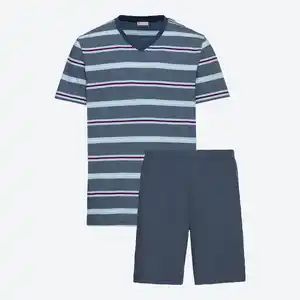 Herren-Shorty mit Streifen, 2-teilig