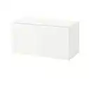 Bild 2 von PLATSA Banktruhe, weiß/Sannidal weiß, 120x57x63 cm