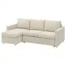 Bild 1 von SALTSJÖBADEN 3er-Bettsofa mit Récamiere, Fridtuna hellbeige