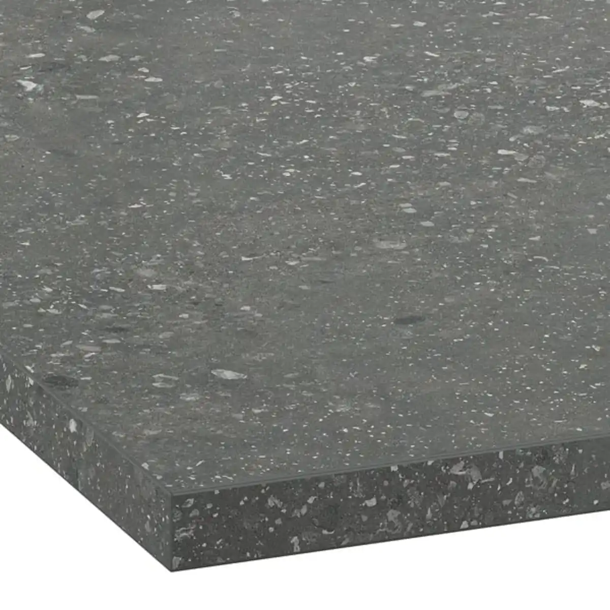 Bild 2 von EKBACKEN Maßarbeitsplatte, grau Terrazzomuster/Laminat, 45.1-63.5x2.8 cm