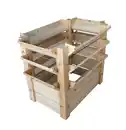 Bild 1 von Hochbeet XL aus Naturholz, ca. 90 x 65 x 73 cm - Natur