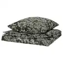Bild 1 von DAGGBJÖRNBÄR Bettwäsche-Set, 2-teilig, dunkelgrün/Blumenmuster, 155x220/80x80 cm
