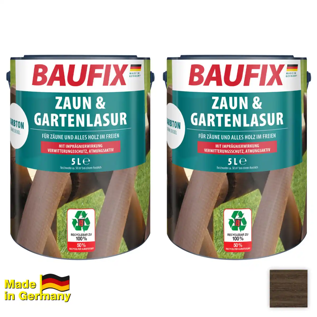 Bild 1 von Zaun- und Gartenlasur, Palisander - 2er-Set