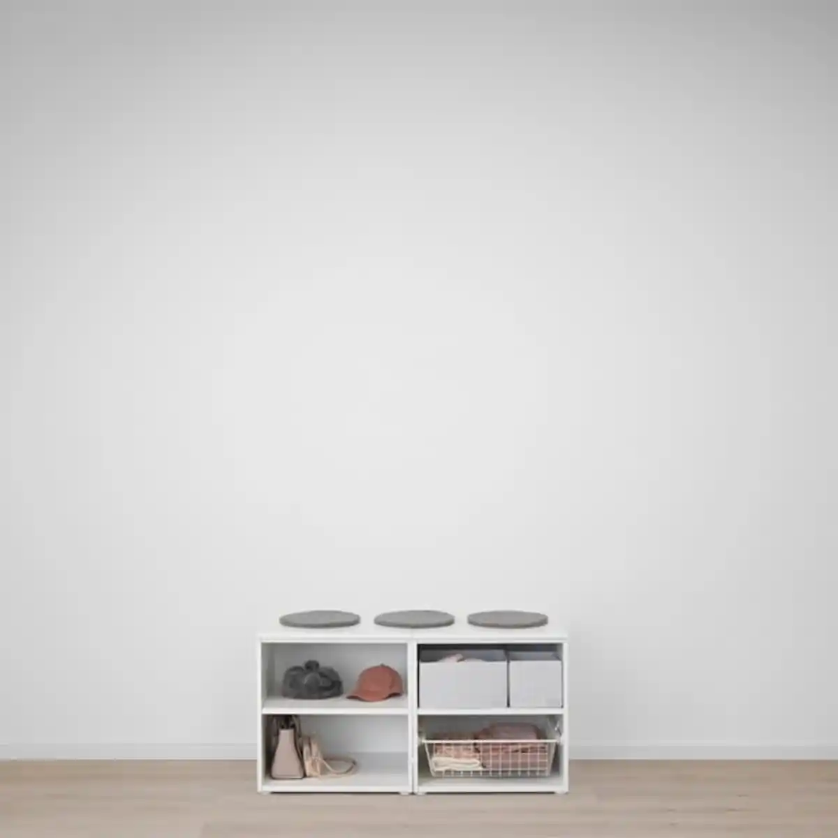 Bild 3 von PLATSA Banktruhe, weiß/Sannidal weiß, 120x57x63 cm