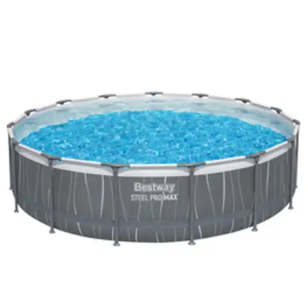 Bild 3 von BESTWAY Pool, Komplett-Set mit Filterpumpe Ø 457 x 107 cm, LED-Design, rund