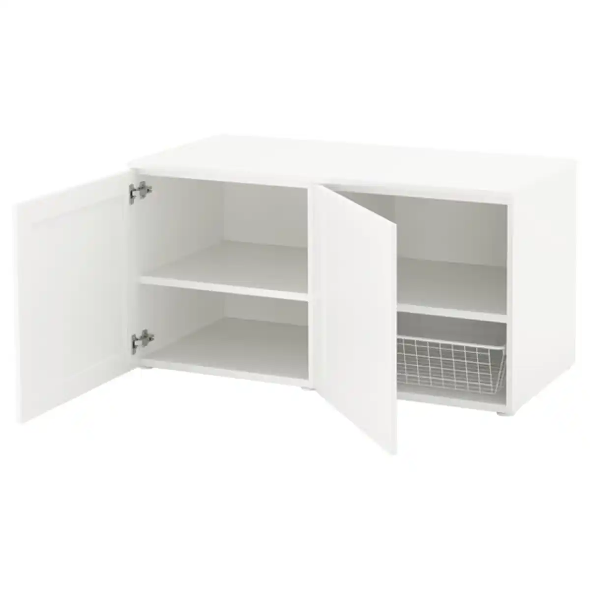 Bild 1 von PLATSA Banktruhe, weiß/Sannidal weiß, 120x57x63 cm
