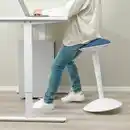 Bild 2 von TROTTEN / NILSERIK Schreibtisch und Stütze sitz/steh, weiß/dunkelblau