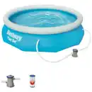 Bild 1 von BESTWAY Rundpool »Fast Set™«, grau, ØxH: 305 x 76 cm