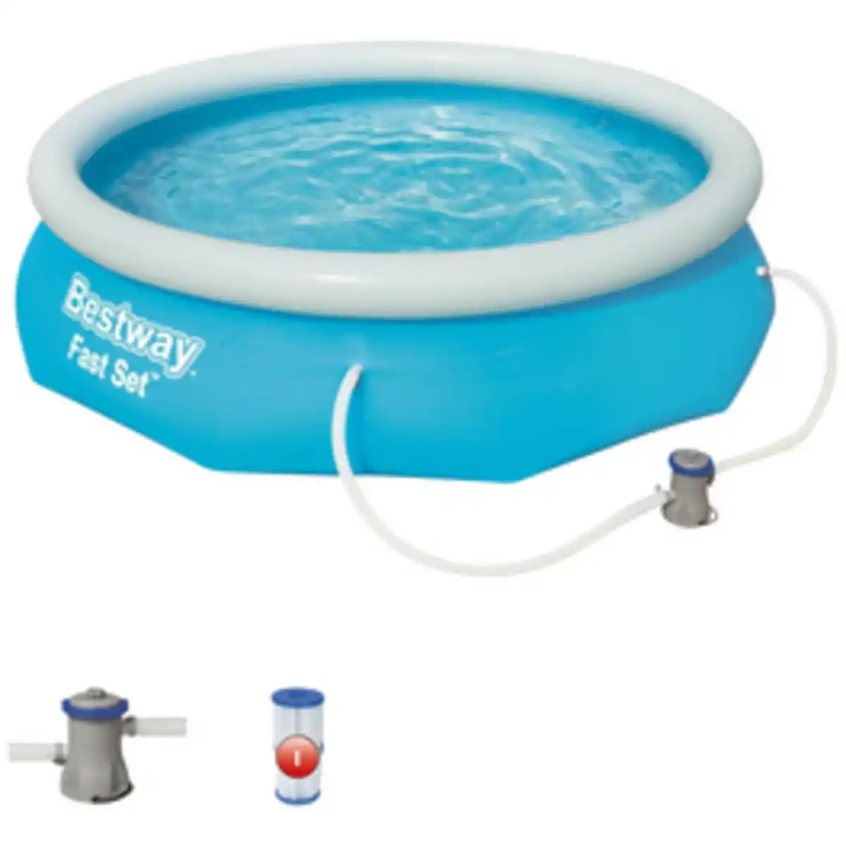 Bild 1 von BESTWAY Rundpool »Fast Set™«, grau, ØxH: 305 x 76 cm