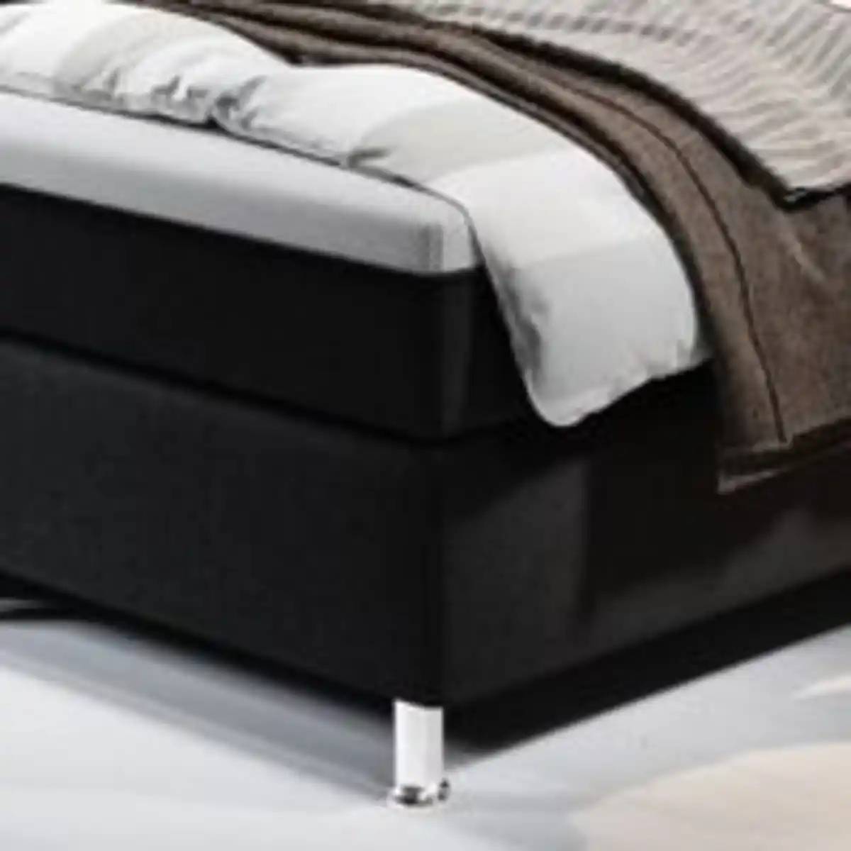 Bild 4 von Boxspringbett ROTTERDAM PLUS mit Taschenfederkernmatratze, ca. 180 x 200 cm – Schwarz