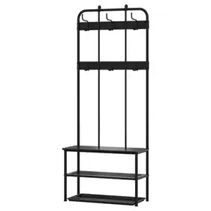 NIPÅSEN / BAGGMUCK Flur-Set, 2-tlg., schwarz/grau