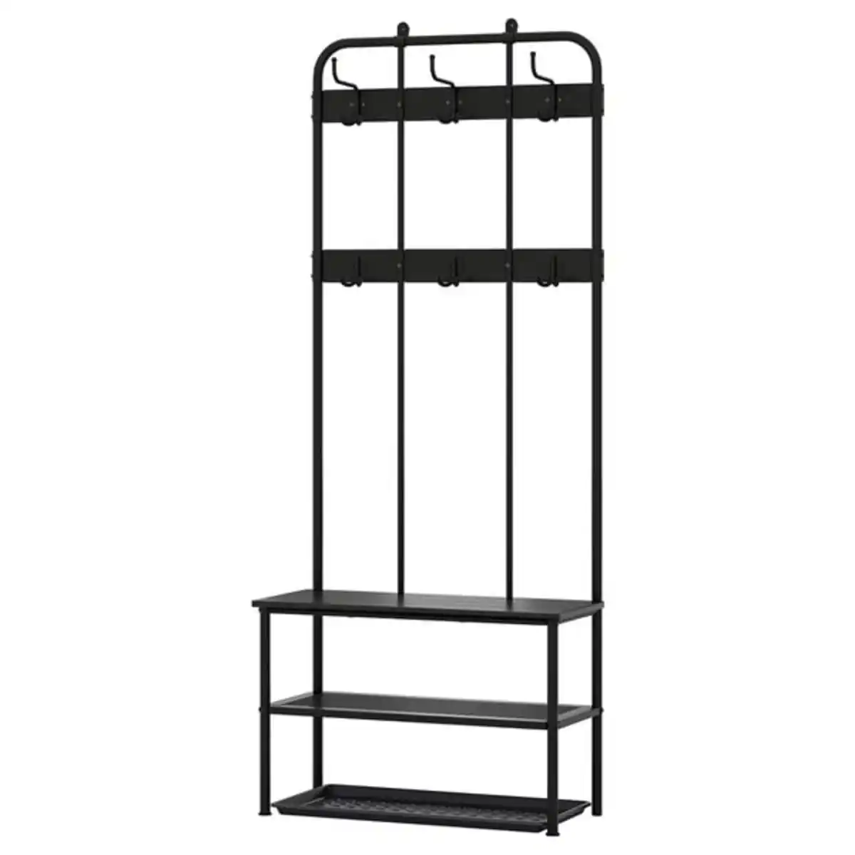 Bild 1 von NIPÅSEN / BAGGMUCK Flur-Set, 2-tlg., schwarz/grau