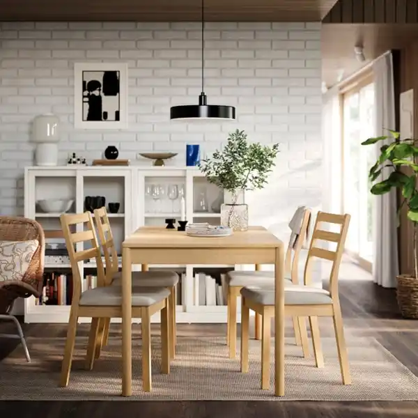 Bild 3 von TONSTAD Stuhl, Eichenachbildung/Fridtuna hellbeige
