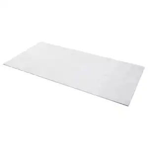 LOCKEBO Maßarbeitsplatte, weiß/grau Steinmuster/Glaskomposit, 1 m²x2.0 cm