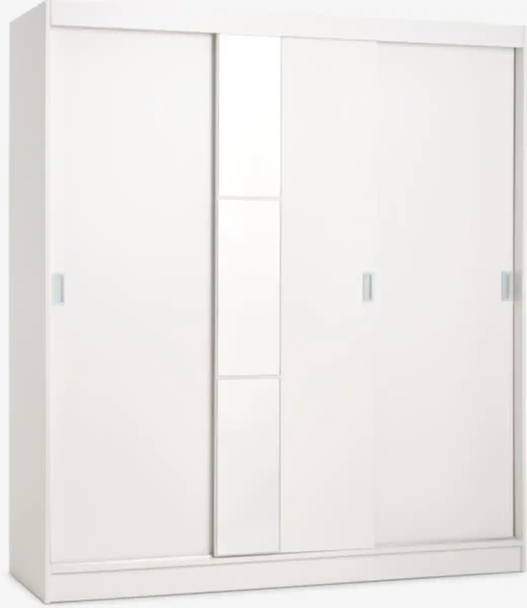 Bild 1 von Kleiderschrank ODDER 179x201 3 Schiebetüren m/Spiegel weiß