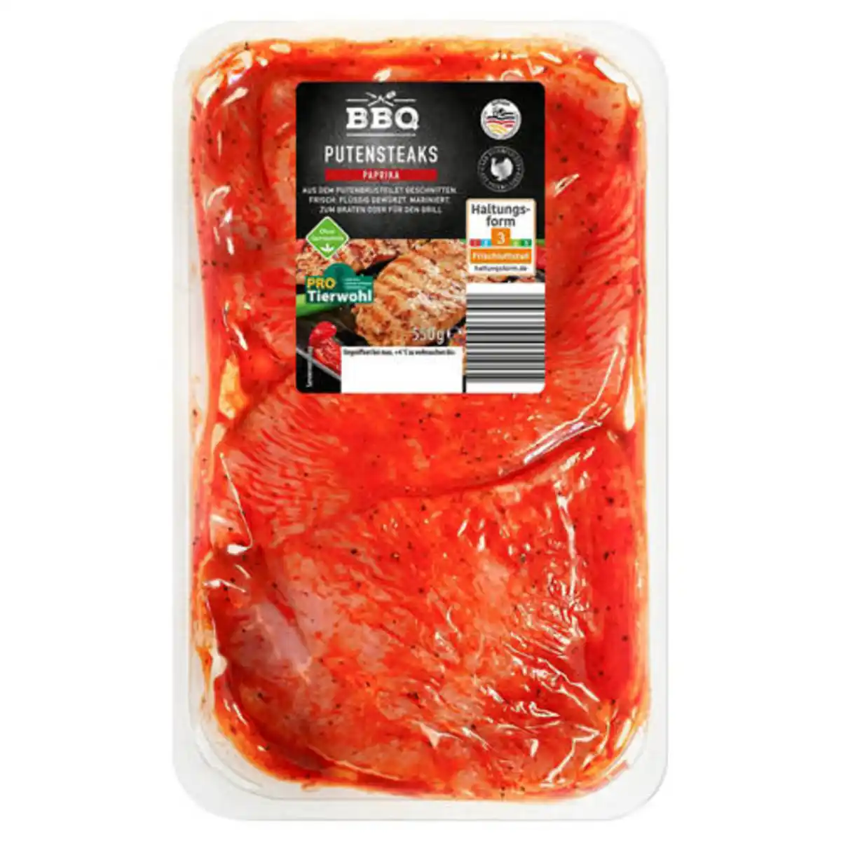 Bild 1 von BBQ Putensteak mariniert 550 g, Paprika