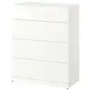 Bild 1 von LASTARE Kommode mit 4 Schubladen, weiß, 80x42x100 cm
