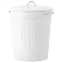 Bild 1 von KNODD Tonne mit Deckel, weiß, 40 l
