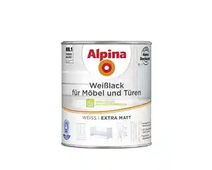 Alpina Weißlack für Möbel & Türen 750 ml weiß extra matt