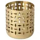 Bild 1 von GOKVÄLLÅ Teelichthalter, goldfarben, 10 cm