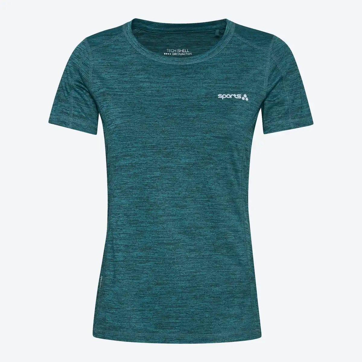 Bild 1 von Damen-Funktions-T-Shirt in Melange-Optik