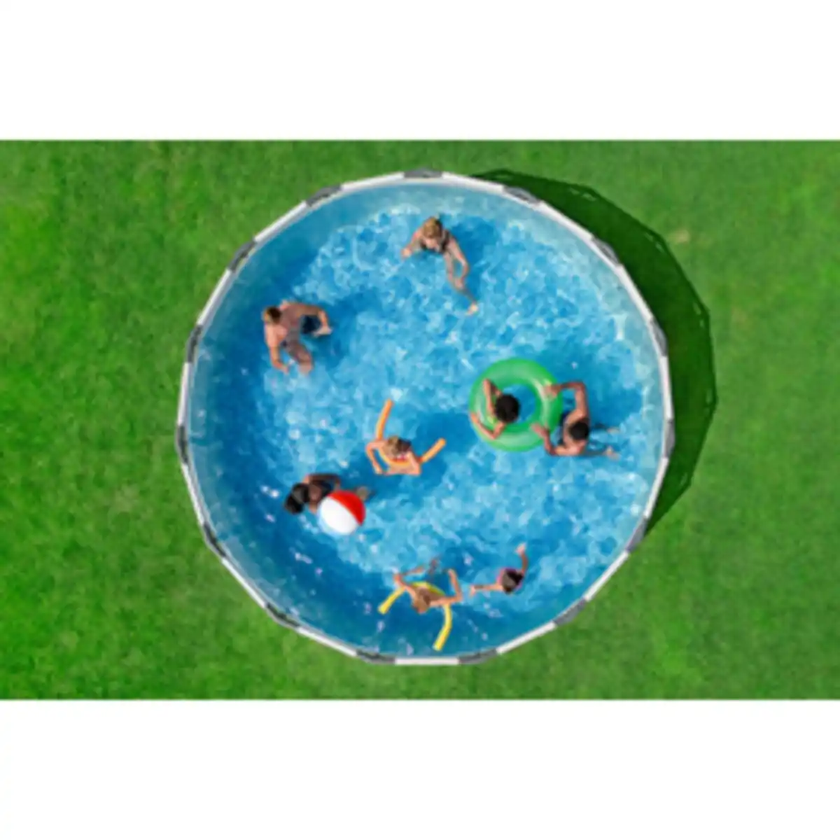 Bild 2 von BESTWAY Pool, Komplett-Set mit Filterpumpe Ø 457 x 107 cm, LED-Design, rund