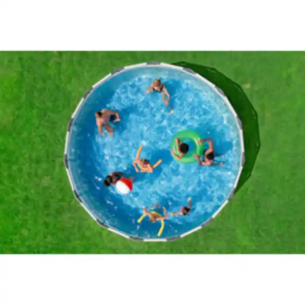Bild 2 von BESTWAY Pool, Komplett-Set mit Filterpumpe Ø 457 x 107 cm, LED-Design, rund