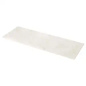 MÖCKLARP Maßarbeitsplatte, weiß/grau Betonmuster/Porzellankomposit, 1 m²x2.0 cm