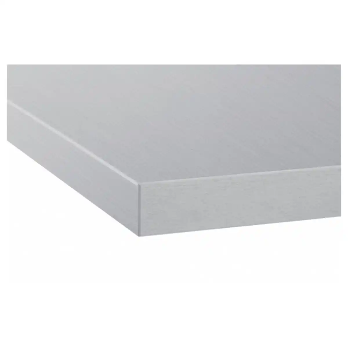 Bild 2 von SÄLJAN Maßarbeitsplatte, aluminiumfarben/Laminat, 63.6-125x3.8 cm