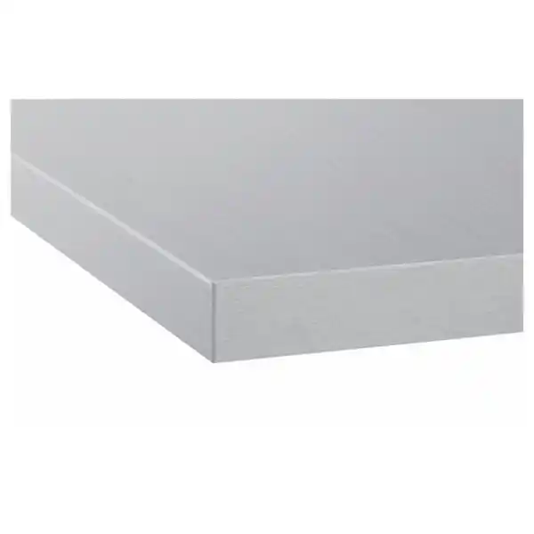 Bild 2 von SÄLJAN Maßarbeitsplatte, aluminiumfarben/Laminat, 63.6-125x3.8 cm