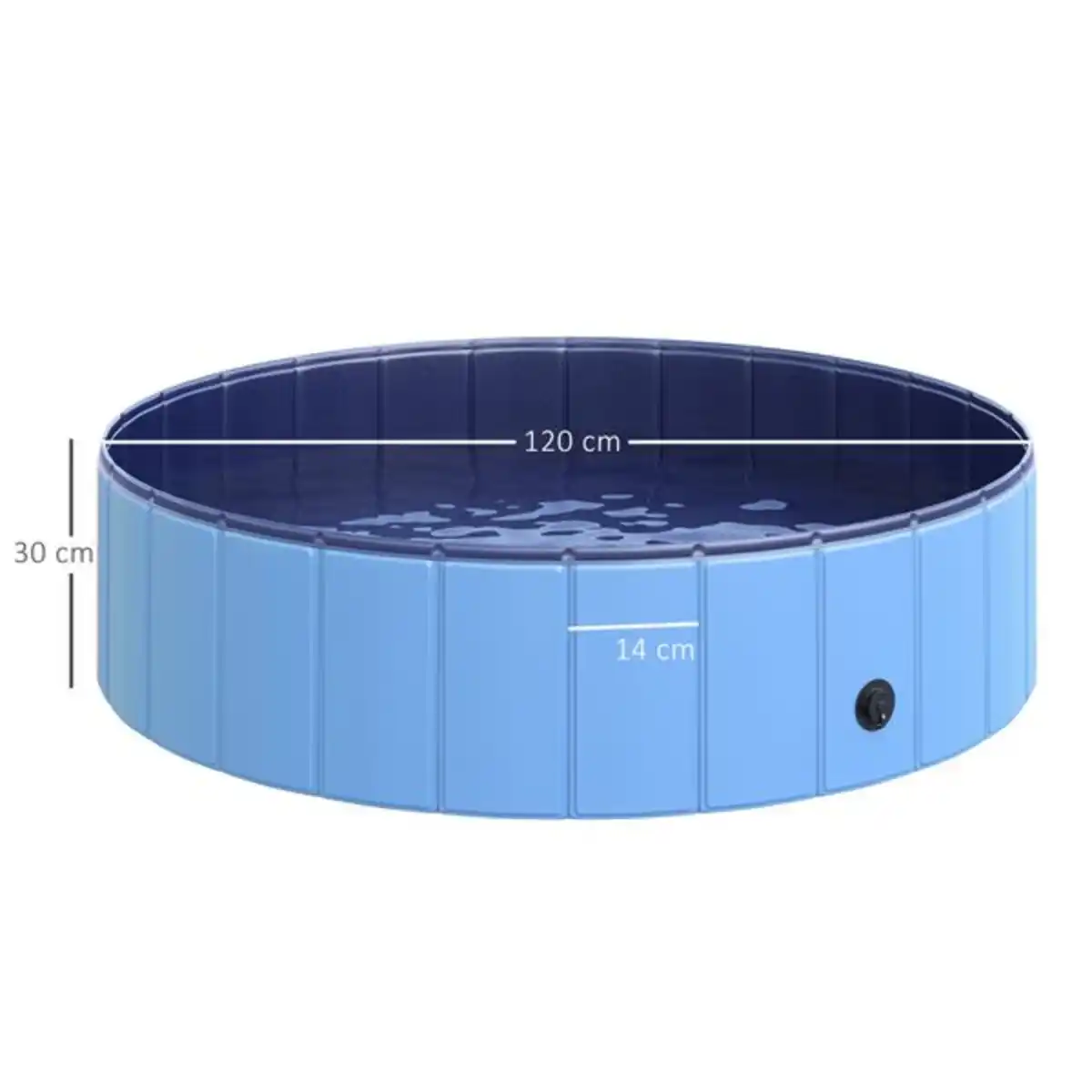 Bild 4 von Hundepool Planschbecken Schwimmbecken Schwimmbad Blau Ø120 x H30 cm
