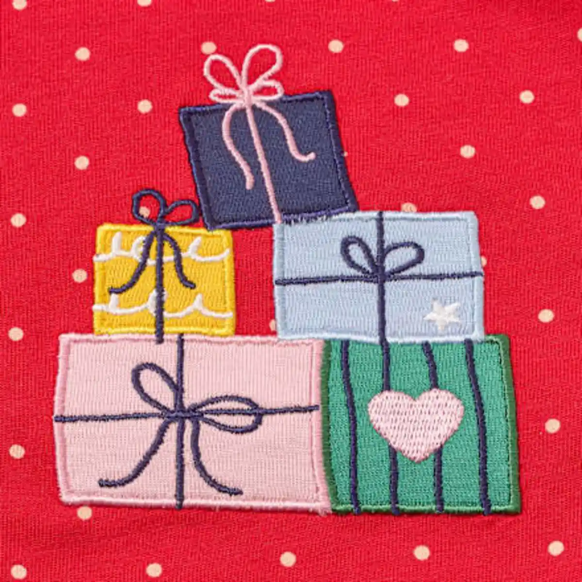 Bild 3 von ALANA Tunika mit Geschenk-Applikation & Punkte-Muster, rot, Gr. 116, 1 St