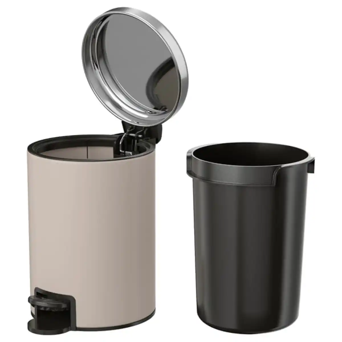 Bild 3 von EKOLN Abfalleimer, beige, 3 l