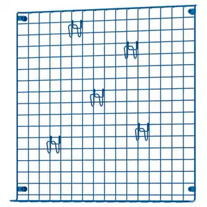GREJIG Wandgitter mit Ablage, blau, 58x59 cm