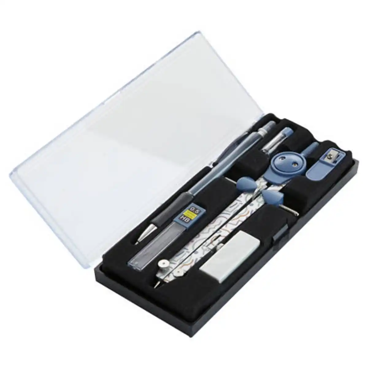 Bild 1 von EXPERTIZ Zirkel- oder Geometrie-Set, Zirkel, Blau bedruckt
