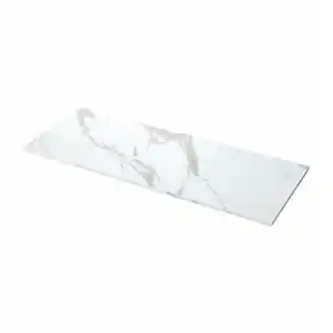EKBACKEN Maßarbeitsplatte, weiß marmoriert/Laminat, 45.1-63.5x2.8 cm