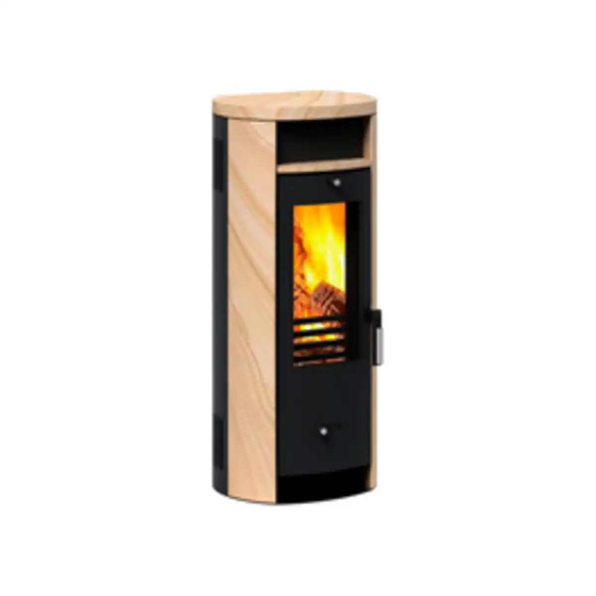 Bild 4 von accente Kaminofen »Slimline«, schwarz, Sandstein, 5 kW