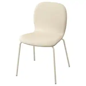 SKÅLSTA Stuhl, Knäbäck beige/röhrenförmig. Metall/hell graubeige